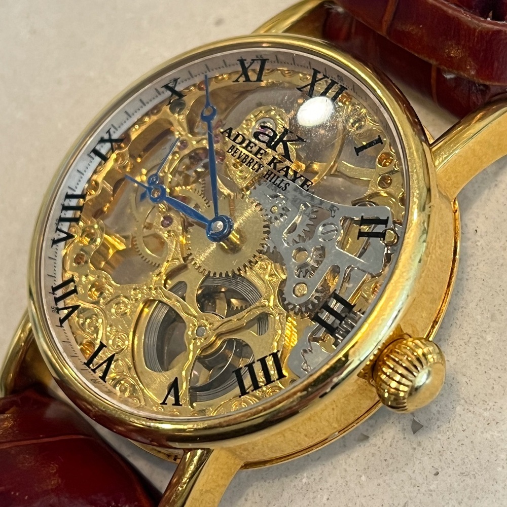 Skeleton Automatic Men's Watch by Adee Kaye Beverly Hills
